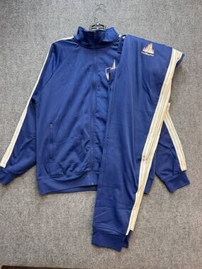 Disney Parks Women's Blue Track Suit Set Jacket L Pants M New Tags